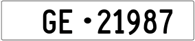 Trailer License Plate